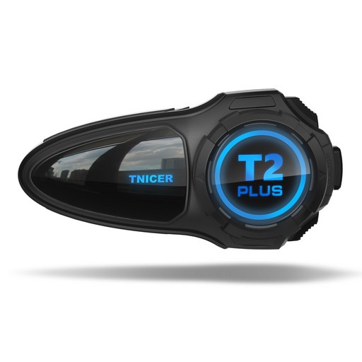 TNICER T2Plus 듀얼 소음방지 듀얼칩 오토바이 헬멧 블루투스 10인 1000m
