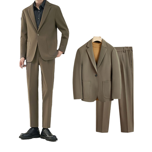 셀럽당 남성 봄가을 캐주얼 정장 아우터 팬츠 루즈핏 투피스 K1063KR