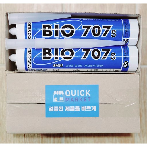 퀵마켓 욕실용 바이오 707 실리콘(노즐 포함) 투명