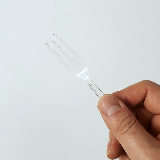 생활을그리다 개별포장 일회용 미니 포크 투명 12cm
