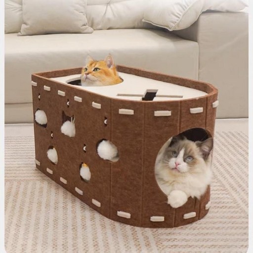 펠트 캣터널 고양이 숨숨집 고양이 스크래쳐 고양이집