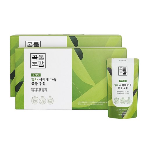 곡물도감 국산 무가당 말차 서리태 가득 콩물두유