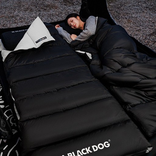 Blackdog 블랙독 캠핑 슬리핑백 야외 캠핑 슬리핑 침낭 캠핑 봉투 침낭 1인용 캠핑용 침낭 CBD2450WS048