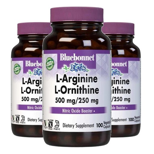 블루보넷 L-아르기닌 500mg L-오르니틴 250mg 베지터블 캡슐