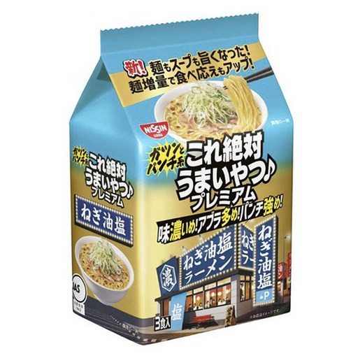 닛신 이건 진짜로 맛있는 라멘 프리미엄 파기름 시오 3개입 318g