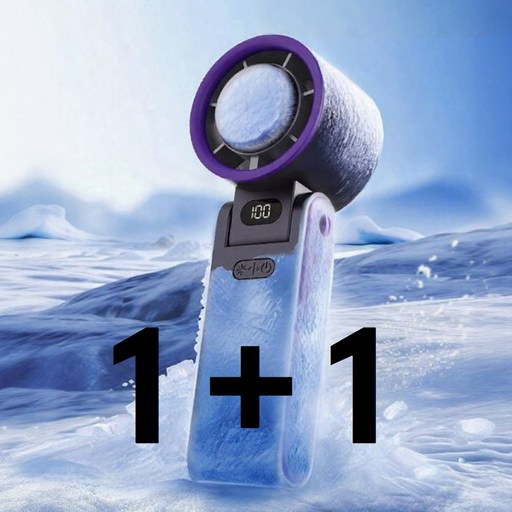 니엘로 휴대용 냉각 초강력 휴대용 미니 핸디 전자파없는 손선풍기 (1+1), 다크 그레이 : 2개