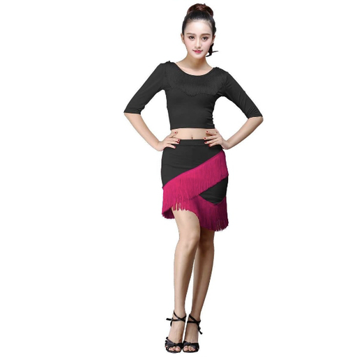 태슬 스커트 라틴 댄스 스커트 댄스복 소셜댄스스커트 Dance dress 뉴타임즈 U803Z886