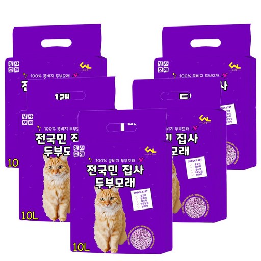 씨엔앨라이프 디럭스 고양이모래 집사 1.5mm 극세사입자 두부모래