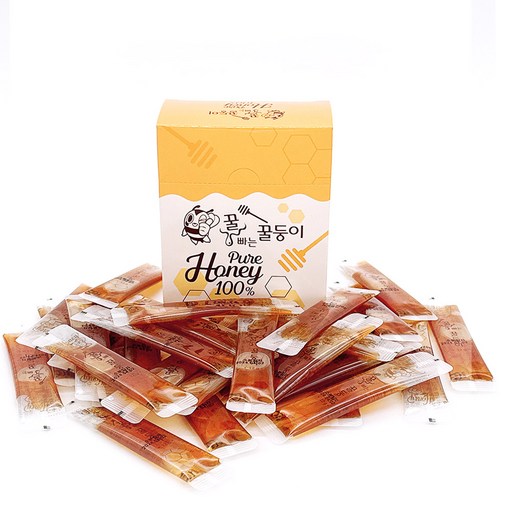 꿀송이팜 자연벌꿀100% 프리미엄 야생화꿀스틱 12g x 30포 선물용 답례품