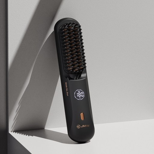 JMW 볼륨온 무선 브러쉬 빗 고데기 매직기 음이온 정전기방지, 본품