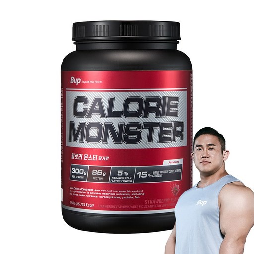 BUP 칼로리몬스터 딸기맛 체중증가 게이너
