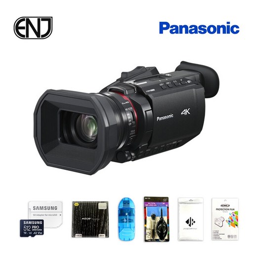 [국내정품] 파나소닉 캠코더 HC-X1600+삼성 메모리 512GB+5종 패키지 / ENJ