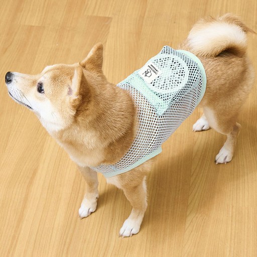 오네코사마 강아지용 에어 컨디셔닝 조끼 팬 포함