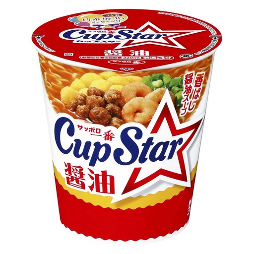 산요 삿포로 이치방 컵 스타 쇼유 간장 라멘 71g 12개