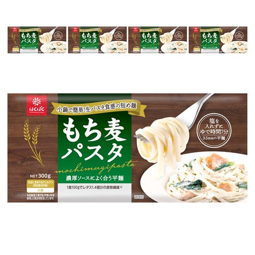 하쿠바쿠 찰보리 파스타 넙적한 면