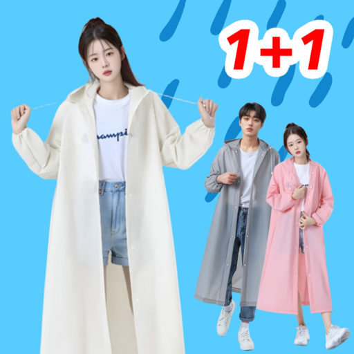젤피온 우비 남여공용 레인코트 고급형 다회용