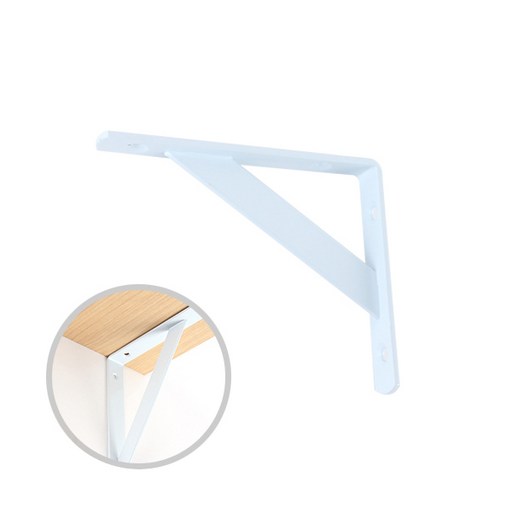 ZIO-BIZ 튼튼 선반 받침대 화이트 150mm / 선반브라켓 선반지지대 선반받침 선반고정 벽선반 브라켓 지지대 ㄱ자 꺽쇠 까치발