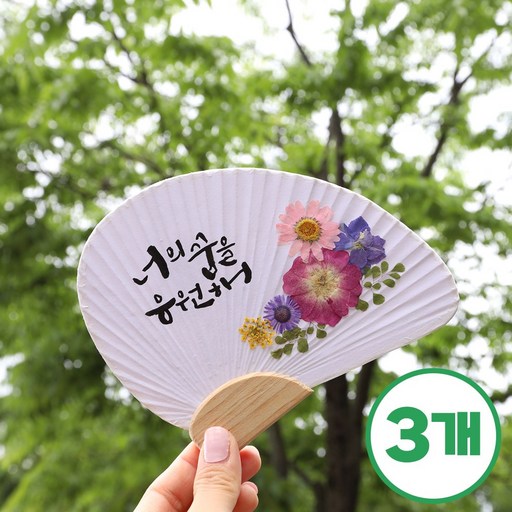 체크스토리 압화부채만들기 부채만들기 만들기세트 교구 공예