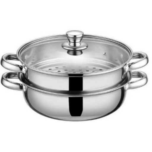 페치모던 스텐 인덕션 2단 찜기 냄비 실리콘 찜기 깔개 세트