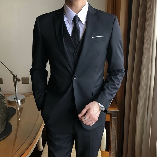 스타일닥터 남성 수트 정장세트 스탠다드 핏 결혼식 하객 면접  5피스