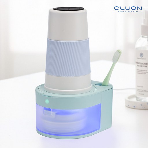 클루온 텀블러 살균기 건조기 컵 소독기 UV살균 1인용, 퓨어 민트, SC01SCAU01