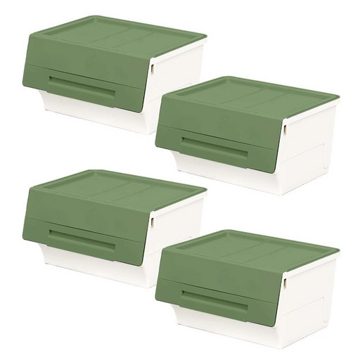리빙앤트리 펠리컨 리빙박스 대형, 그린, 4개