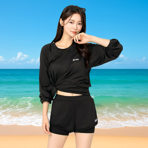 올레브 래쉬가드 여자 하의 2in1 수영복 보드숏