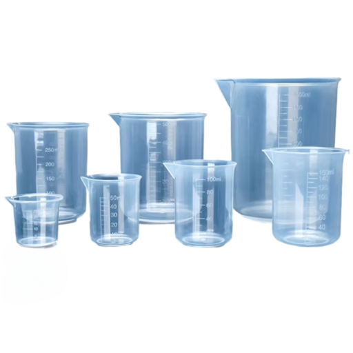 계량 비커 7종 세트 플라스틱 투명컵 25ML 부터 1000ML 실험 화장품 DIY