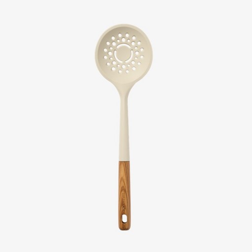 트루쿡 이탈리아산 올리브 실리콘 조리도구 스키밍국자