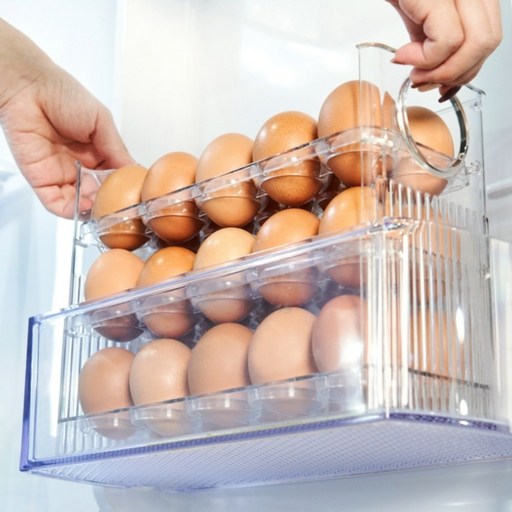 냉장고 옆문 열림 정리함 계란 수납