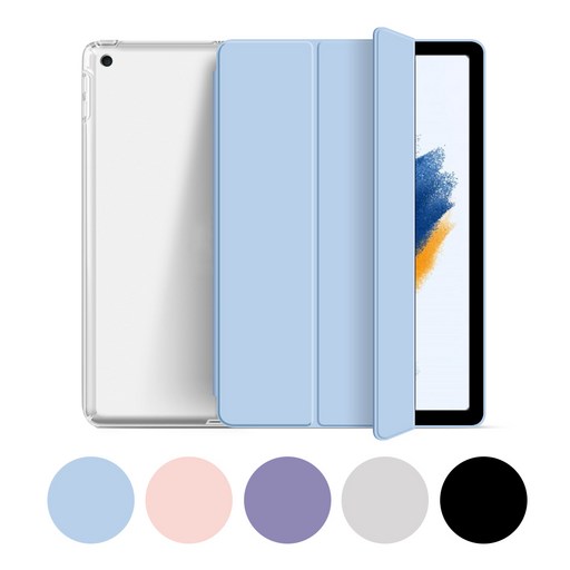갤럭시탭A8 10.5 클리어 슬림 북커버 케이스 SMX200 X200N X205 X205N 2022 삼성