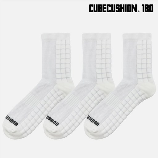 큐브쿠션 180 중목 화이트 3팩