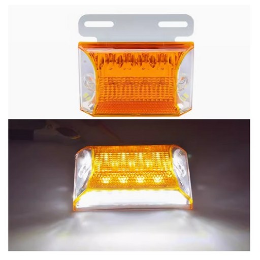 대성부품/LED 와이드 사이드램프/사면발광/12V/24V/A05-1/화물차/특장차/대형트럭/윙바디/탑차/트레일러/싸이키/미등/추돌방지/렉카/중장비/농기계
