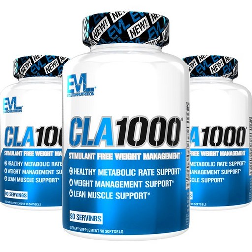 EVLUTIONNUTRITION CLA 1000mg 웨이트 매니지먼트 글루텐 프리 소프트젤