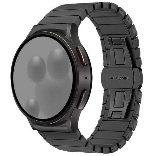 아이메이드잇 갤럭시워치 호환 링크 브레이슬릿 스트랩 밴드, 블랙, 1개