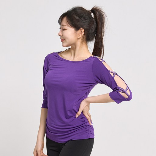 리나컴퍼니 X자 소매티 LDT29900