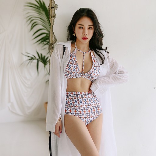 베라프 루인스타 비키니 모노키니 로브 커버업 비치웨어 H534