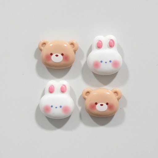 포레로 곰 토끼 친구 귀여운 자석 마그넷 4P 1세트