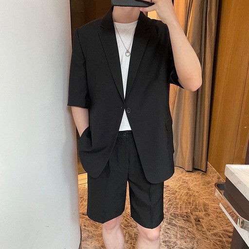 휠렉스 남성 데일리 패션 반팔 블레이저 반바지 상하세트 Y1482
