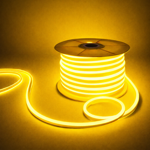 선세이브 부속품 포함 LED 네온플렉스 50M 7W 단면형 AC, 1개, 네온플렉스 노란색