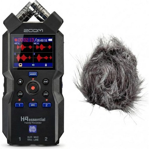 APH - 4E 키트가 장착된 줌 H4Essential 4트랙 32비트 플로트 레코더 번들