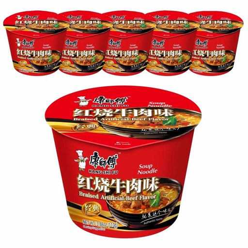 [공식수입인증정품] 캉스푸 홍소우육향 컵라면 110g