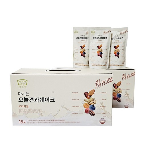 마시는 오늘 견과 쉐이크 아름뜰