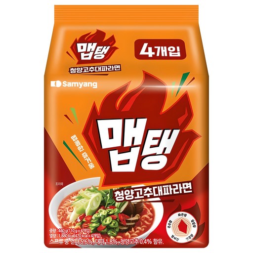 맵탱 청양고추대파라면 110g