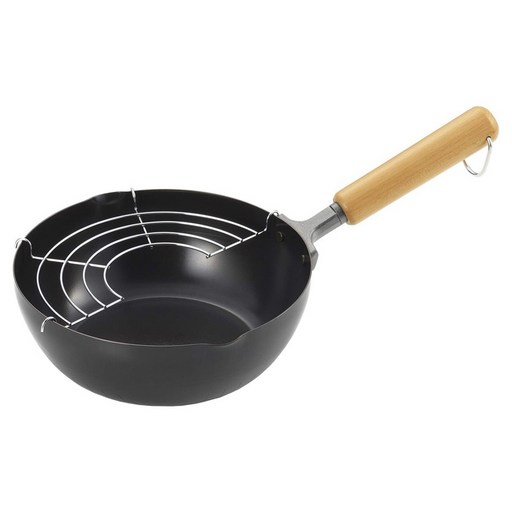 요시카와 뉴 고메 파워 나무손잡이 볶음 겸용 튀김냄비