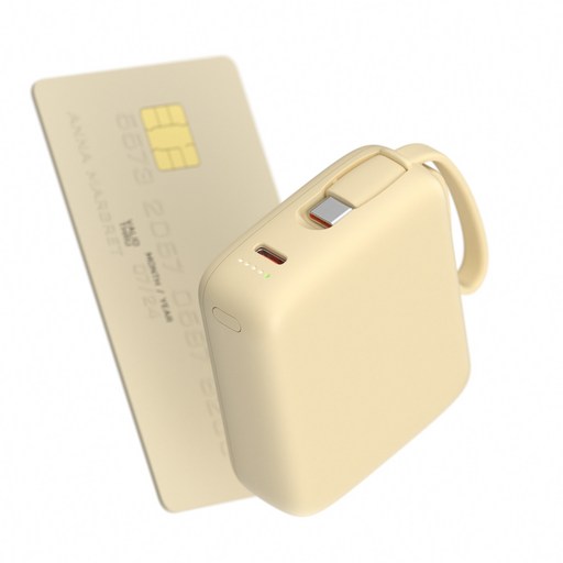이어맥 울트라 미니 10000mAh PD 22.5W 빌트인 케이블 고속충전 초소형 보조배터리 PBP-001