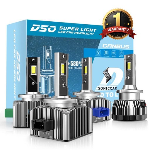 HID D3S LED 벌브 전조등 헤드램프 에러프리 화물차12/24V 수입차OK 양쪽한세트