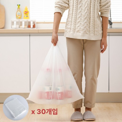 더에코 반투명 비닐 분리수거 쓰레기봉투