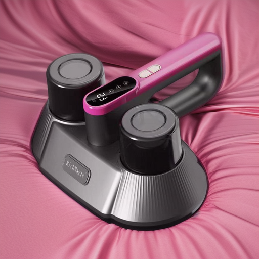 국내발송 RichMagic UV 진드기 이불 집먼지 청소 강흡력 자외선살균청소기 더블컵 진드기 퇴치 침구용 무선 살균기 침구청소기, 퍼플그레이