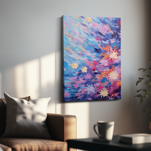 아트앤코 돈 들어오는 꽃 캔버스 그림 75x50cm 풍수지리 인테리어 대형 액자